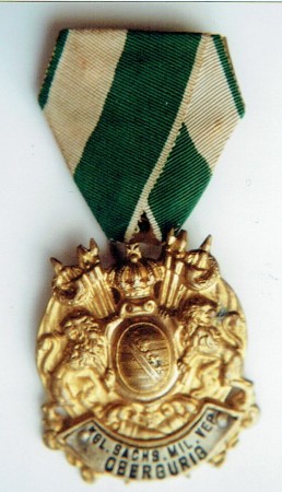Mitgliedsabzeichen des Königlich Sächsischen Militärvereins Obergurig